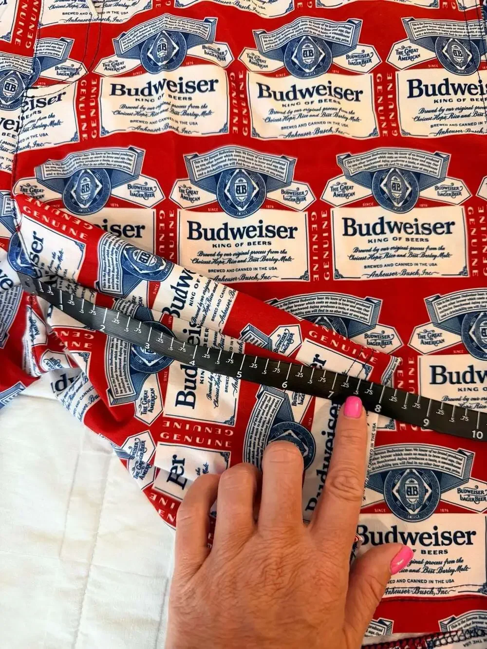 Tipsy Elves Budweiser Swim Trunks Men’s XL Retro Beer Print Shorts